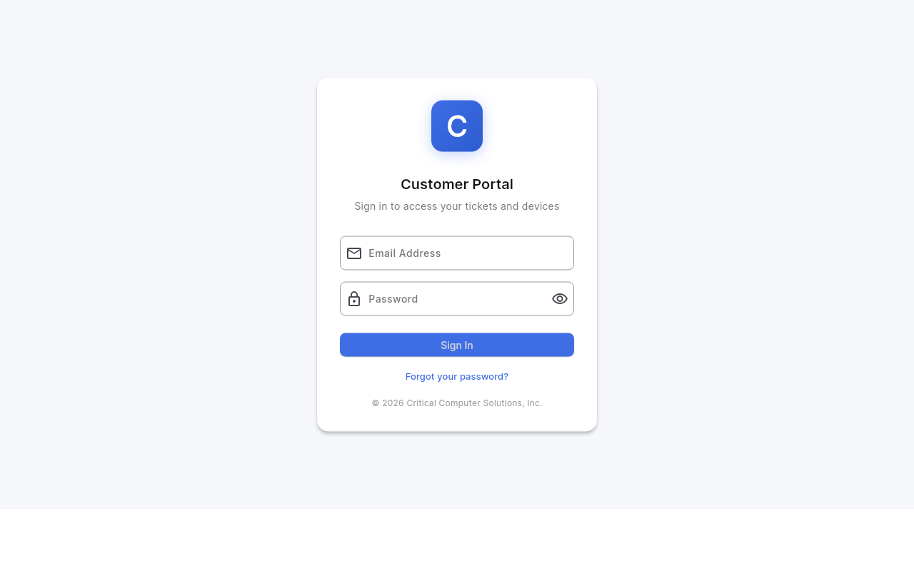 In-House Ticket System preview