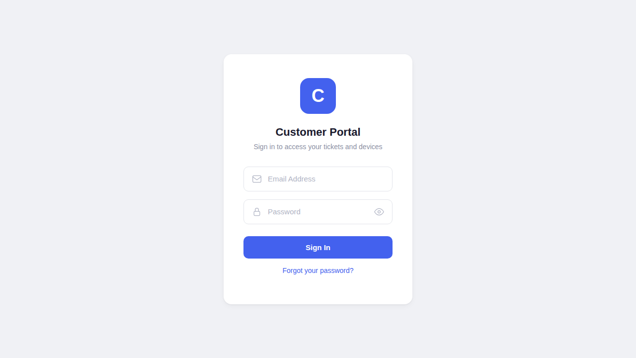 In-House Ticket System preview